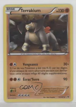 Terrakion Holo Pokemon Black & White Noble Victories #73 - Image 1