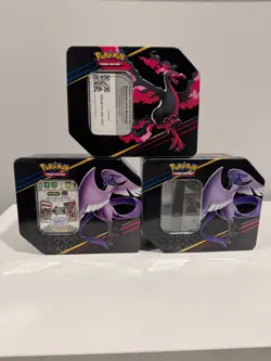 Official Pokemon TCG Crown Zenith Galarian Moltres & Articuno 3 EMPTY *NO CARDS* - Image 1