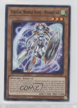 Virtual World Hime - Nyannyan 1st Ed. YuGiOh The Grand Creators #GRCR-EN047 - Image 1