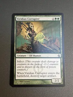 Mirrodin Besieged Viridian Corrupter MTG Magic the Gathering LP - Image 1