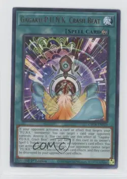Gagaku-PUNK Crash Beat 1st Ed. YuGiOh The Grand Creators #GRCR-EN010 - Image 1