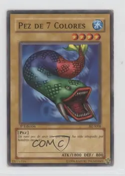 7 Colored Fish Spanish 1st Ed. YuGiOh Starter Deck Joey #BIJ-S008 2003 - Image 1