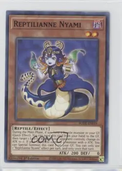 Reptilianne Nyami 1st Ed. YuGiOh Burst of Destiny #BODE-EN019 - Image 1
