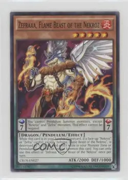Zefraxa Flame Beast of the Nekroz YuGiOh Crossed Souls Limited Edition Promo - Image 1