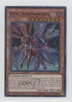 Dual Assembwurm 1st Ed. YuGiOh Cyberse Link Structure Deck #SDCL-EN008 - Image 1