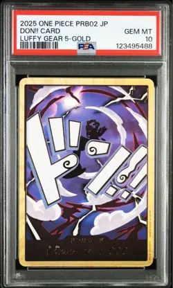 PSA10 Monkey D. Luffy Golden Don One Piece Card Japanese - Image 2