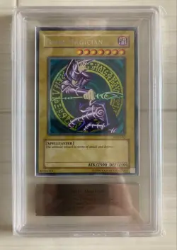 ARS 9 Mint 2002 Dark Magician Secret Rare DDS-002 YuGiOh Card English - Image 1