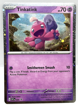 Tinkatink - Pokemon TCG Scarlet & Violet Cosmos Black Star Promo Card SVP 025 - Image 1
