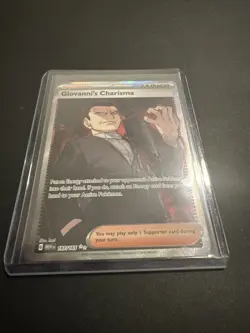 Pokemon Card Giovanni's Charisma 197/165 Scarlet & Violet 151 NM - Image 1