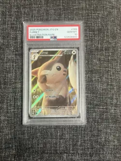 Pokemon TCG Furret Journey Together Illustration Card NEWLY GRADED gem mnt psa10 - Image 1