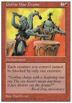 Goblin War Drums - Medium Play MTG 5th Edition - Image 1
