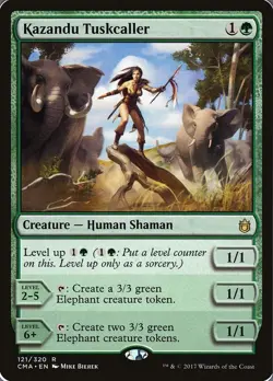 Kazandu Tuskcaller Commander Anthology MTG MAGIC HUMAN SHAMAN RARE - Image 1