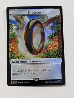 Treasure Token (2094) (Rainbow Foil) Secret Lair Drop Foil SONIC MAGIC MTG NM - Image 1