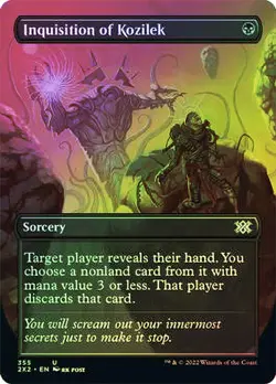 x2 NM+ FOIL MTG Inquisition of Kozilek Borderless Secret Lair SLD 355 Magic Card - Image 1