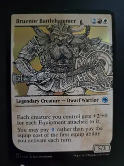 Bruenor Battlehammer NM SHOWCASE Adventures in the Forgotten Realms MTG - Image 1