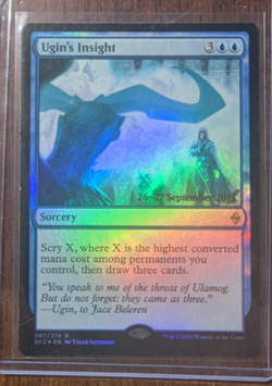 MTG Ugin's Insight Battle for Zendikar Foil Promo - Image 1