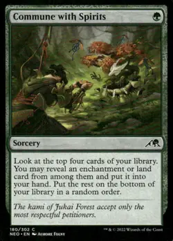 Commune with Spirits 180/302 Kamigawa Neon Dynasty MTG Magic the Gathering card - Image 1