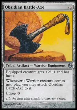 Obsidian Battle-Axe - Medium Play MTG Morningtide - Image 1