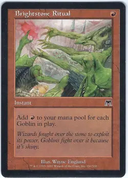 Brightstone Ritual Onslaught Common - MTG Magic the Gathering Card - Image 1