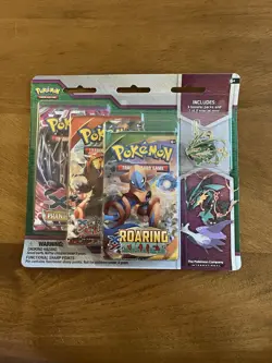 Pokemon XY Mega Evolutions 3 Booster Blister Pack Mega Rayquaza Pin Sealed - Image 1