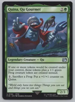 MTG Playset (4) - Final Fantasy - Quina, Qu Gourmet #194 -j470 - Image 2