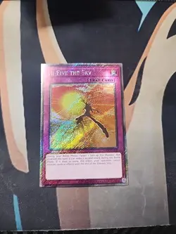 Hi-Five the Sky Platinum Secret Rare RA04-EN239 1st Ed NM Yugioh - Image 1