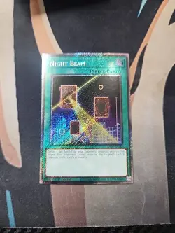 Night Beam 1st Edition Platinum Secret Rare RA04-EN182 NM Yugioh - Image 1
