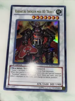 Yugioh Karakuri Shogun mdl 00 "Burei" STBL-EN043 Ultra Rare 1st Edition Mint - Image 4