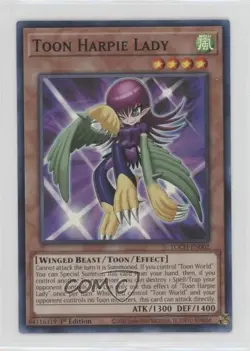 Toon Harpie Lady 1st Ed. YuGiOh Chaos #TOCH-EN002 - Image 1