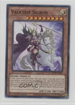 Valkyrie Sigrun (SR) 1st Ed. YuGiOh Toon Chaos #TOCH-EN023 - Image 1