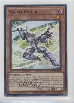 Micro Coder (SR) 1st Ed. YuGiOh Toon Chaos #TOCH-EN042 - Image 1