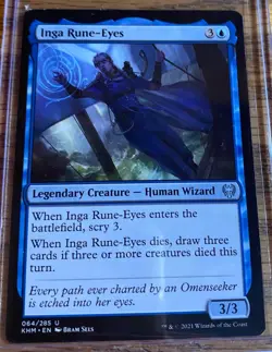 Magic the Gathering MTG Kaldheim Inga Rune Eyes 064/285 - Image 1