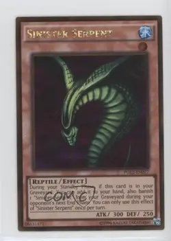 Sinister Serpent Unlimited YuGiOh Premium Gold: Return of the Gold #PGL2-EN027 - Image 1