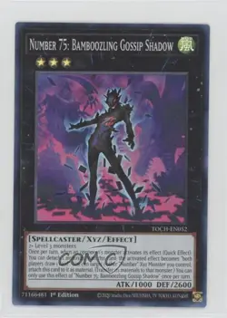 Number 75: Bamboozling Gossip Shadow (SR) 1st Ed. YuGiOh Toon Chaos #TOCH-EN052 - Image 1