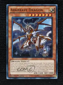 UR - Arkbrave Dragon 1st Ed. YuGiOh Rise of the True s Structure Deck - Image 1
