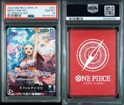 PSA10 Nefertari Vivi L Leader Parallel OP04-001 One Piece Card Japanese - Image 1