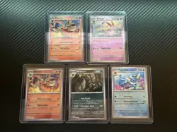 Prismatic Evolutions Eeveelutions Pokeball and Masterball Pattern 5 Card Lot - Image 1