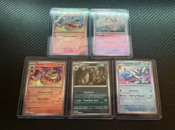 Prismatic Evolutions Eeveelutions Pokeball and Masterball Pattern 5 Card Lot - Image 3