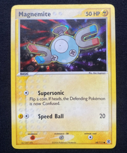 Pokemon Card Magnemite EX FireRed LeafGreen Reverse Holo 68/112 (LP) - Image 1