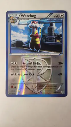 Pokemon WATCHOG 113/135 RARE REVERSE HOLOFOIL CARD PLASMA STORM - Pokemon Card - Image 1