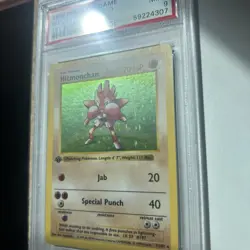 Pokemon TCG Hitmonchan 1st Edition Holo Rare Card Base Set 7/102 Psa 9 - Image 3