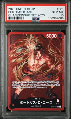 PSA10 Portgas D. Ace Championship 2023 One Piece Card Japanese - Image 1
