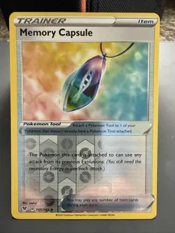 Pokemon TCG Memory Capsule 155/185 Vivid Voltage Reverse Holo Trainer Card - Image 1