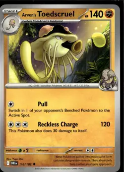 Pokemon Arven’s Toedscruel 110/182 Destined Rivals Non Holo Uncommon 2 Card Lot - Image 1