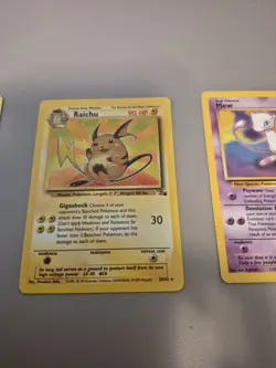 Pokemon Card - Mew #8 WoTC Black Star Promo Pikachu SM Promo Raichu Fossil - Image 3