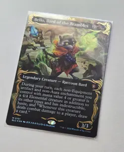 MTG Magic The Gathering Bello Bard of the Brambles Raised Foil Borderless BLC - Image 3