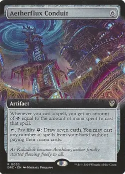 Aetherflux Conduit Aetherdrift Commander Borderless Rare #33 Nm MTG - Image 1