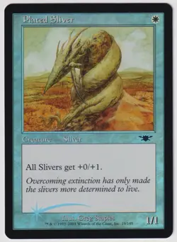 MTG Foil 1X Plated Sliver X1 Legions Magic - NM+ - Image 1