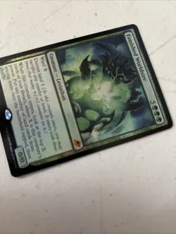 Mtg Famished Worldsire EOE Mythic Promo Pack Foil Stamp Error Misprint - Image 2