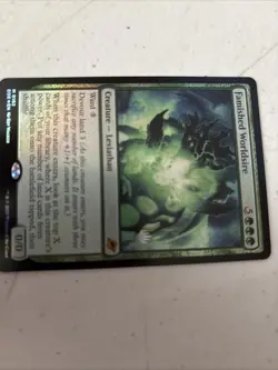 Mtg Famished Worldsire EOE Mythic Promo Pack Foil Stamp Error Misprint - Image 3